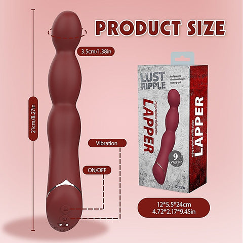 Lust Ripple Lapper Multi Function G Spot Vibrator by Chisa