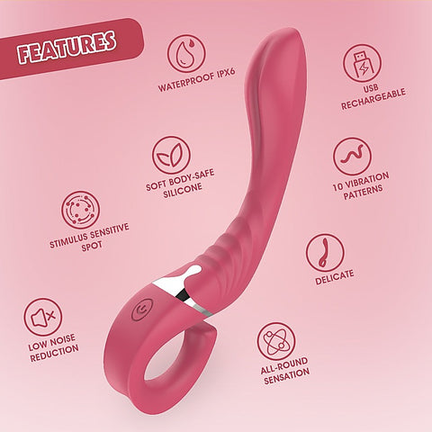 Lust Ripple Cavort 10 Function G Spot Vibrator by Chisa