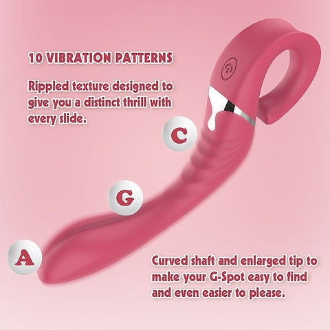 Lust Ripple Cavort 10 Function G Spot Vibrator by Chisa