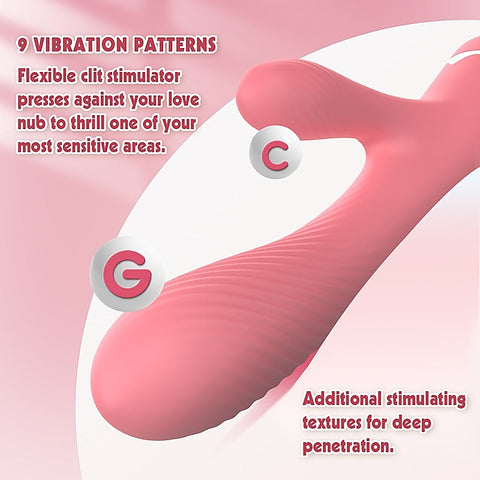 Lust Ripple Coney 9 Function Rabbit Vibrator by Chisa