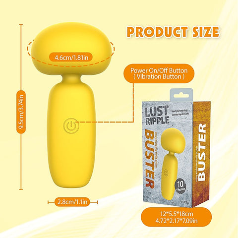 Lust Ripple Buster 10 Function Vibrating Body Wand Massager