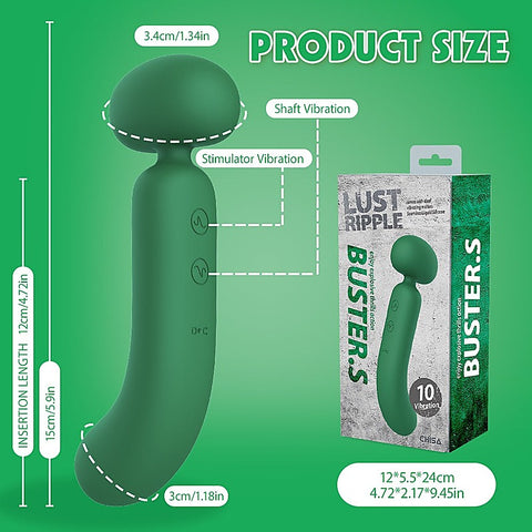 Lust Ripple Buster S 10 Function Vibrating Body Wand
