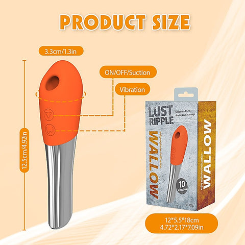 Lust Ripple Wallow Multi Function Clitoral Massager by Chisa