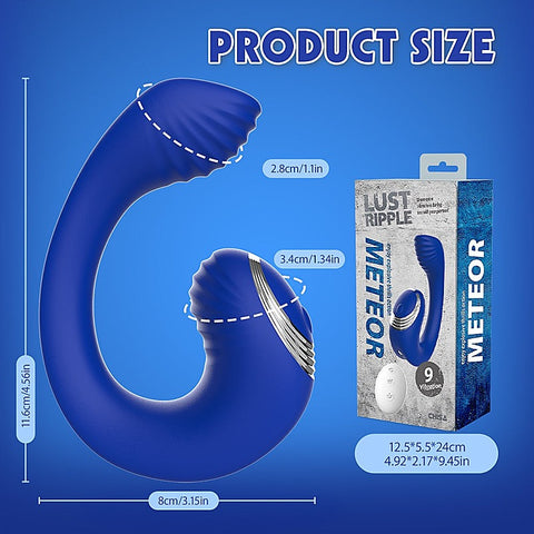 Lust Ripple Meteor Remote Control Clitoral Vibrator by Chisa