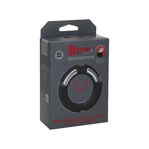 Kink Silicone Covered Metal Cock Ring 45mm by Doc Johnson