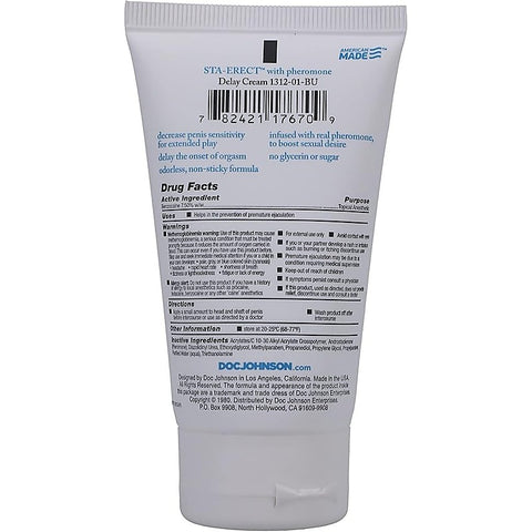 Sta Erect With Pheromone Sex Delay Cream by Doc Johnson
