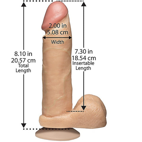 The Realistic Cock ULTRASKYN 8 Inches by Doc Johnson