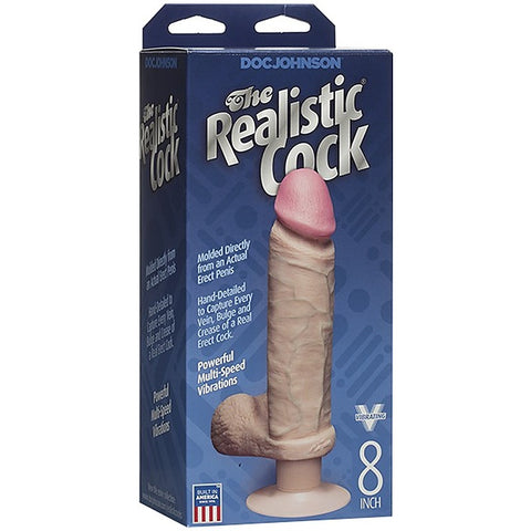 The Realistic Cock Vibrating Dildo 8 Inch by Doc Johnson