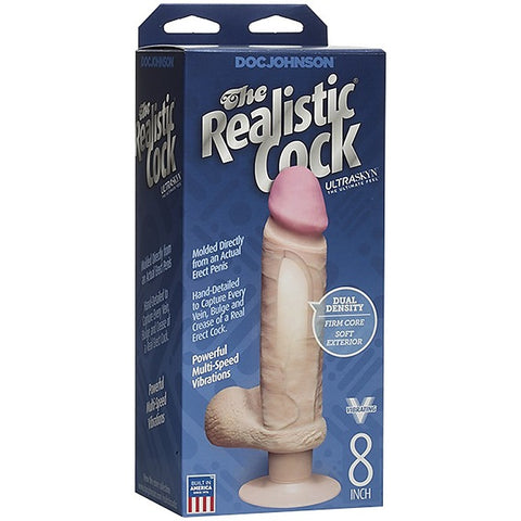 ULTRASKYN Multi-Function Vibrating Dong 8 Inch