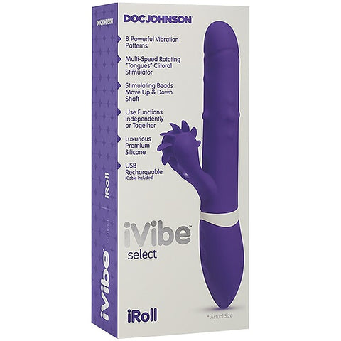 IVibe IRoll Multi Function Rabbit Vibrator by Doc Johnson