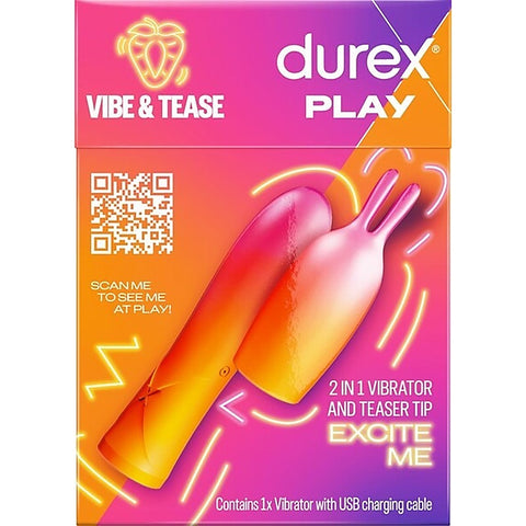 Play Vibe & Tease 2 In 1 G Spot Vibrator by Durex