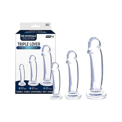 Ice Crystals Collection Triple Lover 3-in-1 Anal Plug