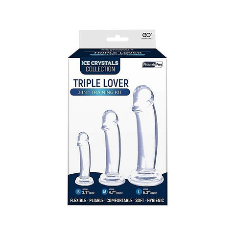 Ice Crystals Collection Triple Lover 3-in-1 Anal Plug