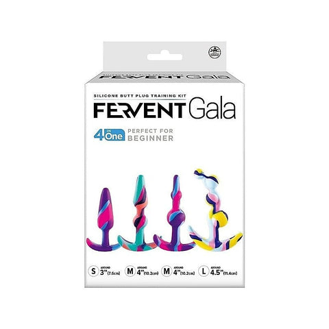 Fervent Gala Flared Base Silicone Butt Plug Training Kit