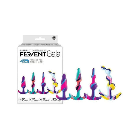Fervent Gala Flared Base Silicone Butt Plug Training Kit