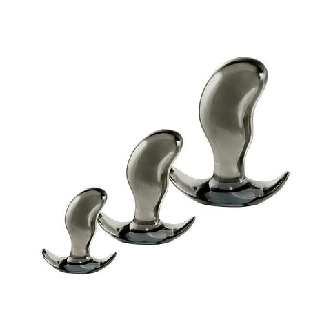 Black Axinite 3 In 1 Flexible Anal Plug Kit