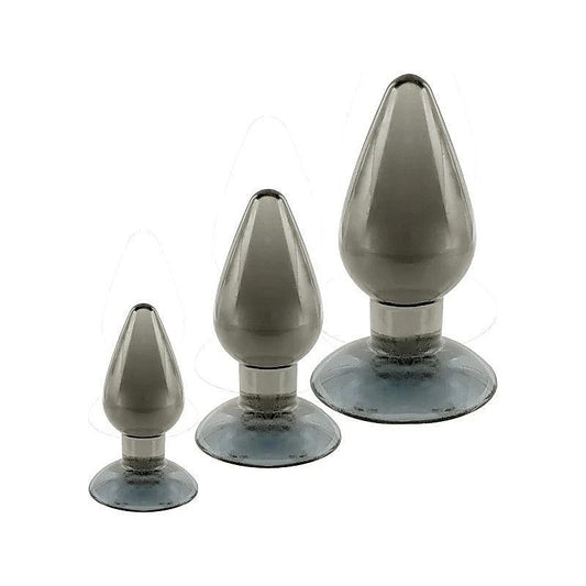 Black Axinite 3-in-1 Anal Plug Kit by NANMA Corporation
