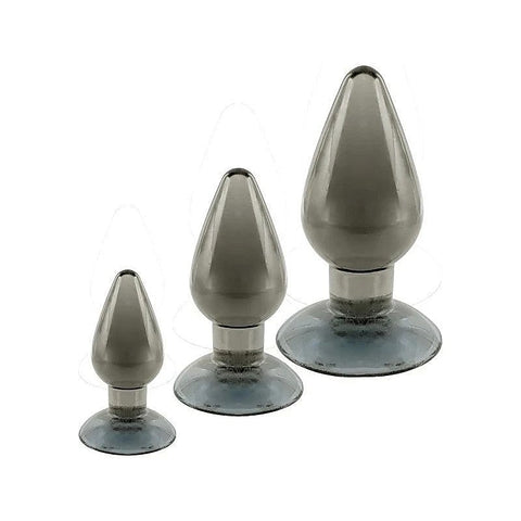 Black Axinite 3-in-1 Anal Plug Kit by NANMA Corporation