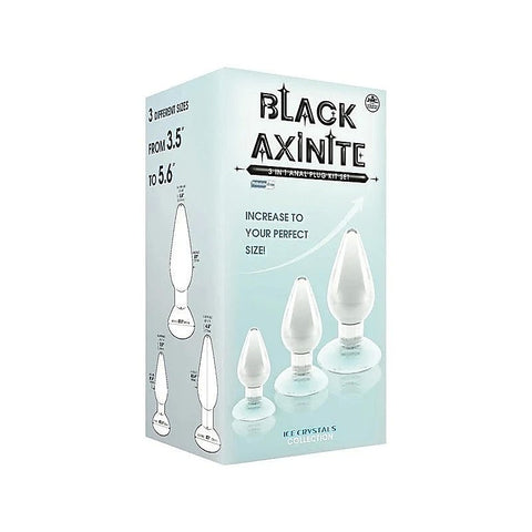 Black Axinite 3-in-1 Anal Plug Kit by NANMA Corporation