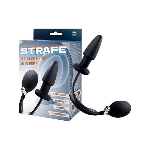 Strafe Inflatable Silicone Penis Shape Butt Plug