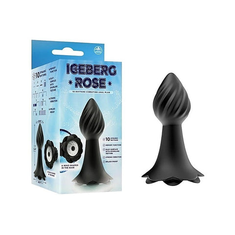 Iceberg Rose 10 Rhythms Vibrating Anal Plug