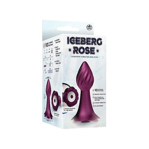 Iceberg Rose 10 Rhythms Vibrating Anal Plug