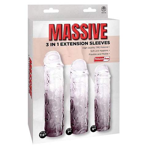Massive 3 in 1 Men's Penis Extension Sleeve