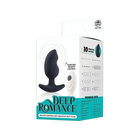 Deep Romance Remote Controlled Vibrating Butt Plug