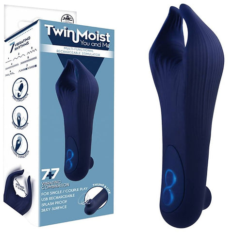 Twin Moist Multi Functional Rechargeable Stimulator