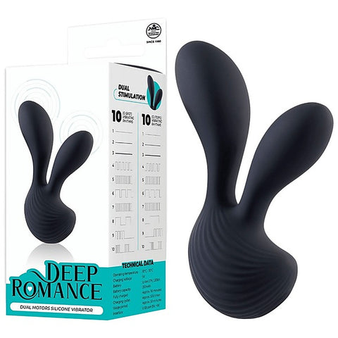 Deep Romance Dual Motors G Spot Silicone Vibrator