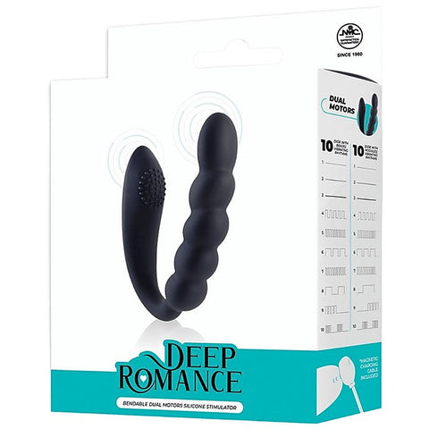 Deep Romance Bendable Dual Motors G Spot Silicone Massager