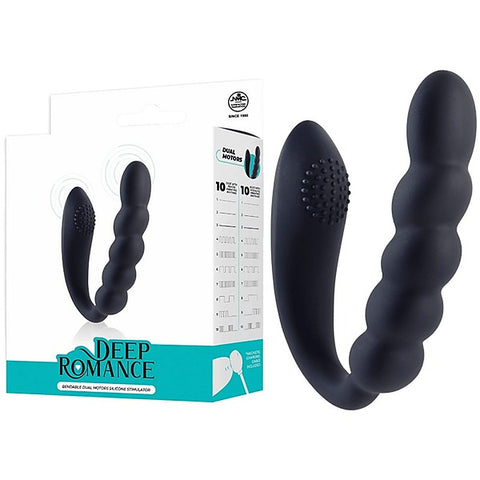 Deep Romance Bendable Dual Motors G Spot Silicone Massager