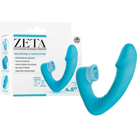 Zeta Dual Motor USB Rechargeable Wearable Clitoral Vibrator