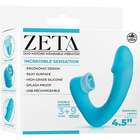 Zeta Dual Motor USB Rechargeable Wearable Clitoral Vibrator