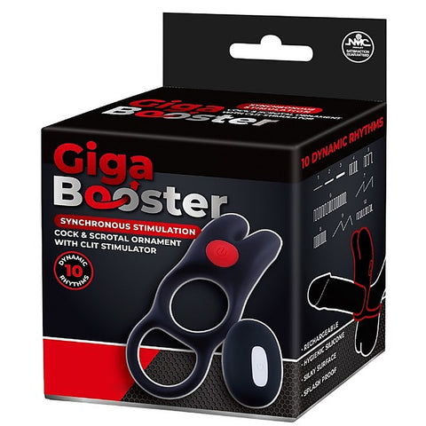 Giga Booster Vibrating Cock & Scrotal Cock Ring