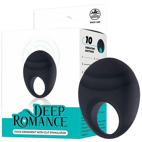 Deep Romance 10 Function Cock Ornament With Clit Stimulator