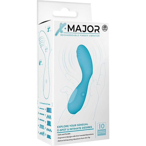 X. Major 10 Function Rechargeable Finger Vibrator