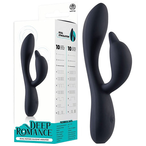 Deep Romance Dual Motor Rabbit Style G Spot Silicone
