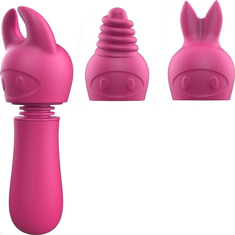 Power Tip Frenzy 10 Functions Silicone Wand Massager
