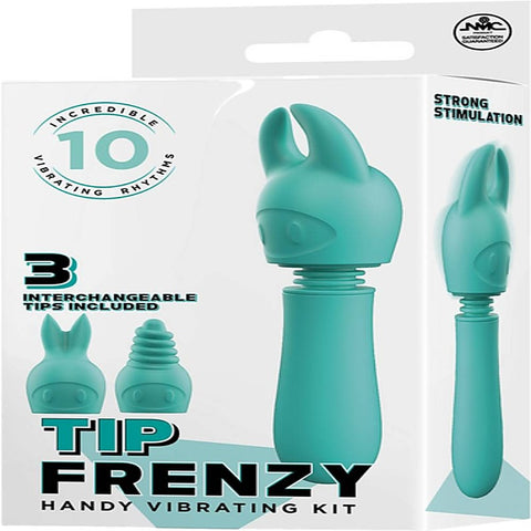 Power Tip Frenzy 10 Functions Silicone Wand Massager