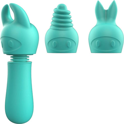 Power Tip Frenzy 10 Functions Silicone Wand Massager
