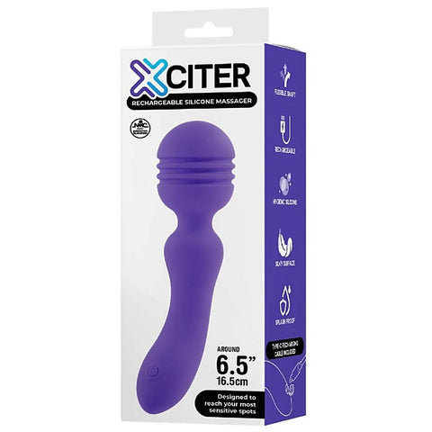 Excellent Power Exciter Rechargeable Silicone Body Wand