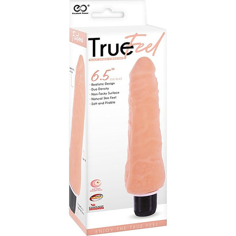 True Feel Slim Soft and Pliable Vibrating Realistic Dildo