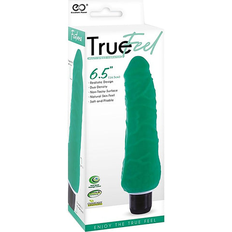 True Feel Slim Soft and Pliable Vibrating Realistic Dildo