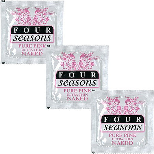Naked Pure Pink Ultra Thin Condoms 144 Pack by Four Seasons