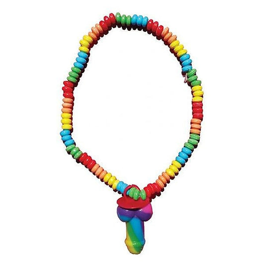Rainbow Edible Pecker Ring Candy Necklace by Hott Products