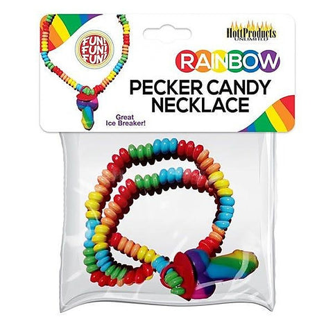 Rainbow Edible Pecker Ring Candy Necklace by Hott Products