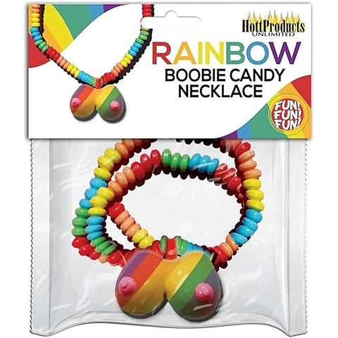 Rainbow Edible Boobie Candy Necklace by Hott Products