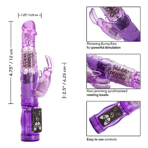 Petite Jack Rabbit Vibrator with Rotating Beads