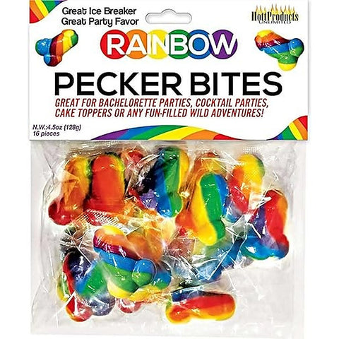Rainbow Pecker Bites Edible Candy by Hott Products